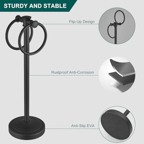 Sturdy Towel Rack with Counterweight