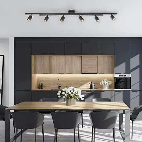 Globe Electric 59463 6-Light Track Lighting Matte Black