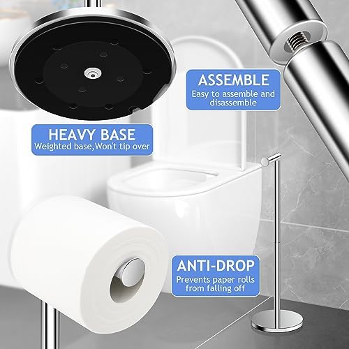 TACGEA Stainless Steel Toilet Paper Holder 4 Rolls Space-Saving Design