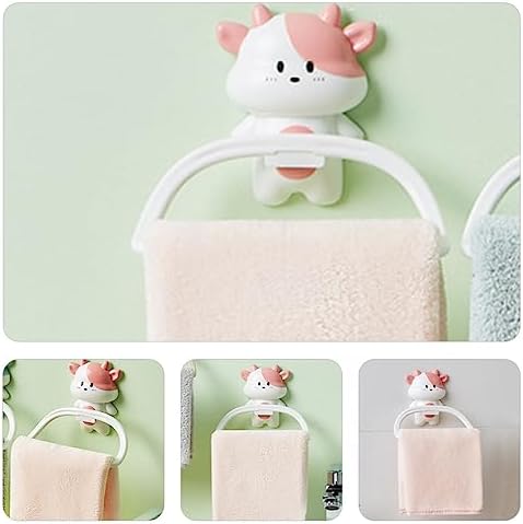 Cartoon Flat Ring Bathroom Towel Rack