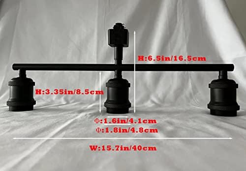 Adjustable 3-Light Track Lighting Kit for Industrial Use