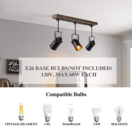 Stylish Adjustable Farmhouse Track Lighting