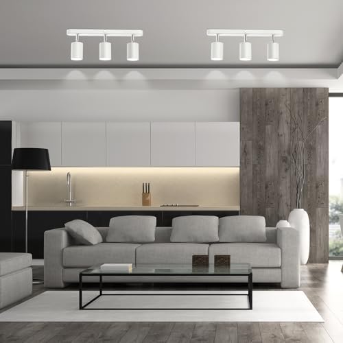 3-Piece Ceiling Track Lighting Kit for Rotating Use