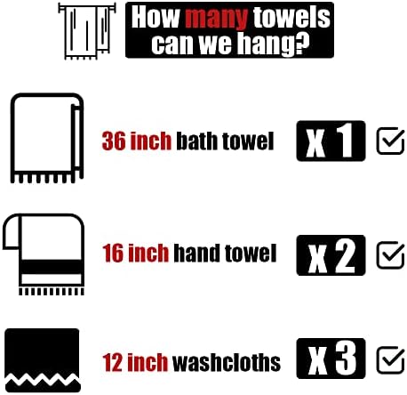 Space-Saving 36-inch 304 Stainless Steel Towel Bar