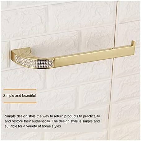 Beautiful Copper Crystal Towel Rail Long-Lasting Bathroom Towel Holder