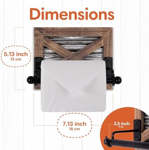 autumn alley rustic barn door toilet paper holder