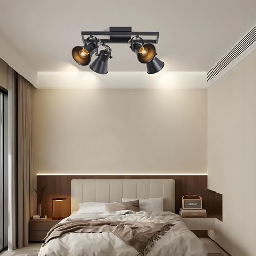 KEESFU Black Track Lighting for Kitchens Living Rooms