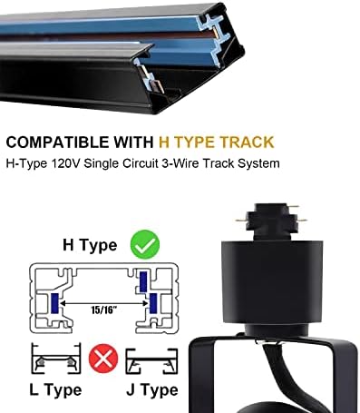 10W 4000K LED Track Lighting Heads Adjustable Dimmable for Kitchen Retail
