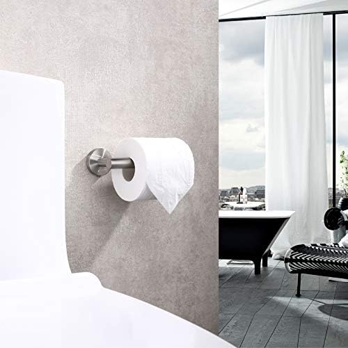 Tastos Stainless Steel Brushed Nickel Toilet Paper Holder