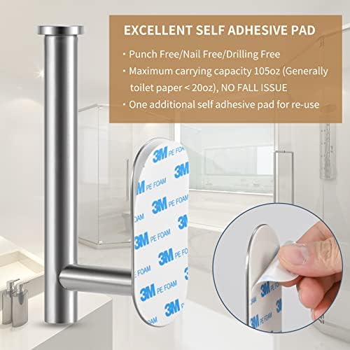 Elegant Wall-Mounted Toilet Paper Holder with Rust-Resistant Steel