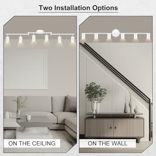 6-Light Track Ceiling Kit with Matte Black Finish