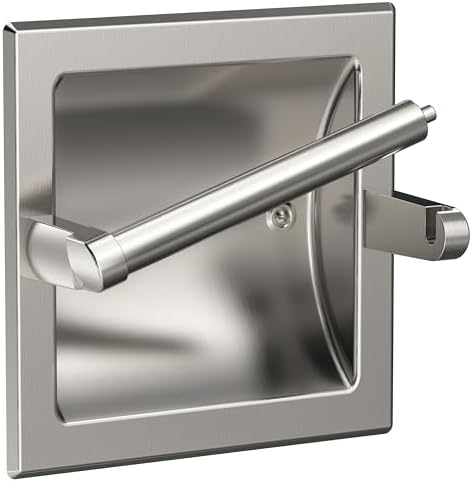WZKALY Brushed Nickel Recessed Toilet Paper Holder