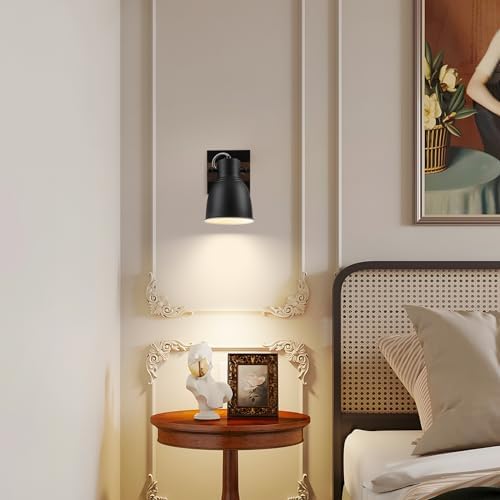 KEESFU farmhouse flush mount ceiling light with rotatable light head