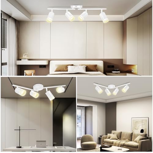 Modern LED Track Lighting Kit for Kitchen Home Office and More