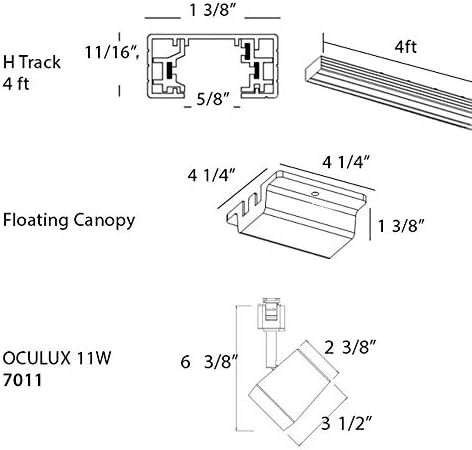 WAC Lighting - Oculux 11W LED Track Kit