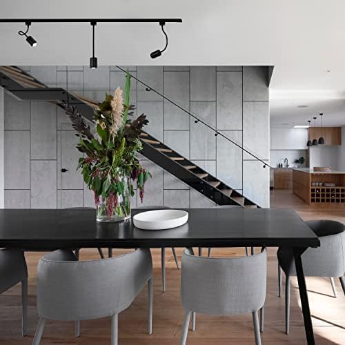 Set of Three Mini Black Aluminium Spotlight Track Lighting
