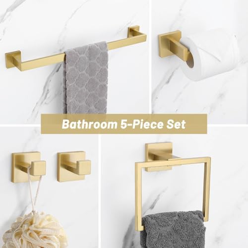 10-Piece High-Quality Stainless Steel Towel Bar Set for Bath Remodeling