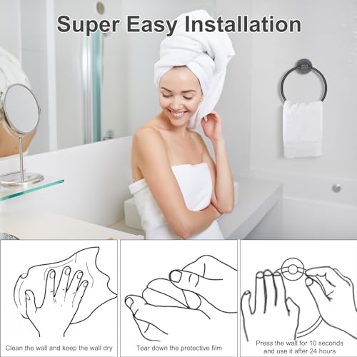 Fashionclubs Wall-Mounted Towel Holder