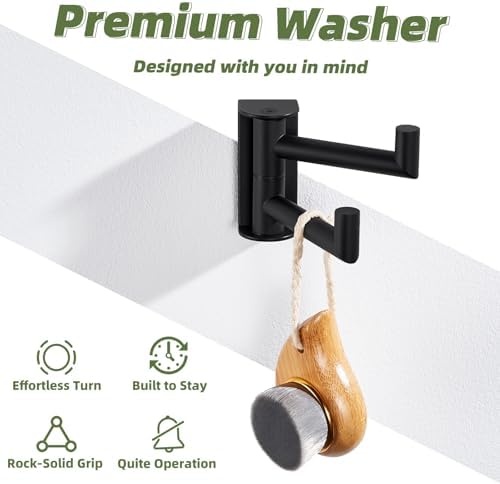 Sturdy 2-Arm bath Swivel Towel Holder for Home Kitchen