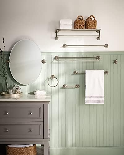 Men 24 Brushed Nickel Towel Bar
