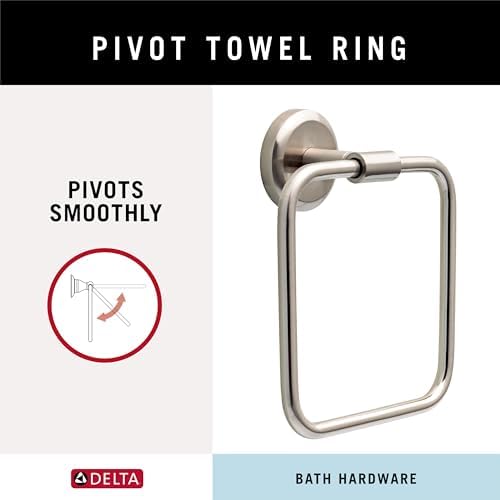 Versatile bath towel holder with SpotShield finish