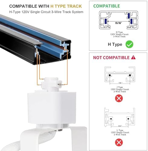 6-Light GU10 Track Lighting Kit with Aluminum Rails