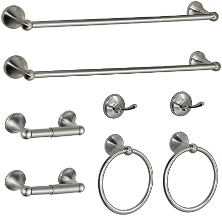 ZGELIN 8-Piece Adjustable Towel Bar Set