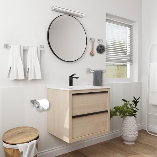 Stylish 5-Piece Bathroom Hardware Set with Brushed Nickel Finish