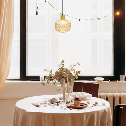Adjustable E26 Pendant Kitchen Dining Natural Wood Shade