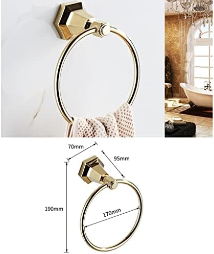 DCIustfHE Solid Brass Gold Wall-Mounted Towel Holder