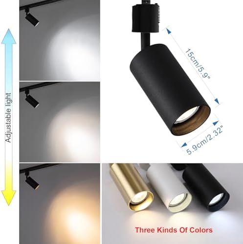 Adjustable Modern Black Track Lighting Set for Home Use