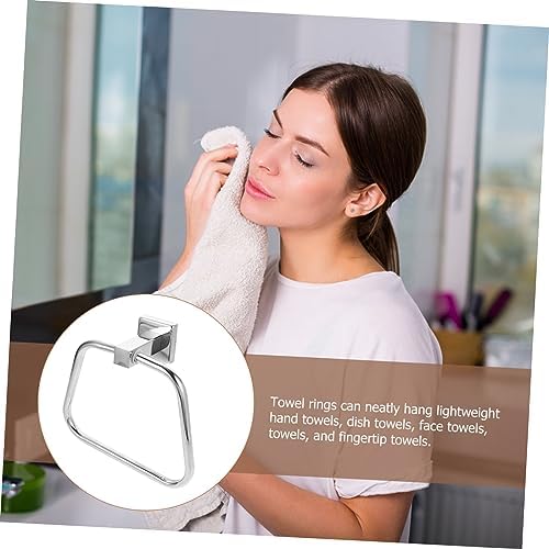 Garneck Modern Bathroom Towel Hanger Stainless Steel Round