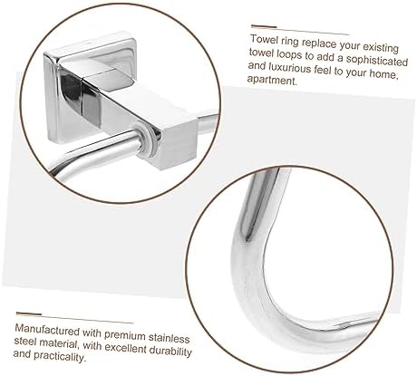 Garneck Modern Bathroom Towel Hanger Stainless Steel Round