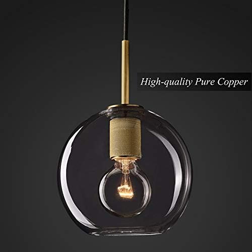 Bright Elegant Dimmable Copper Pendant Light for Home