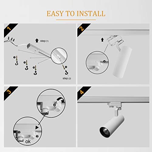 UPO Track Lighting Kit 5-LED 1500 Lumens