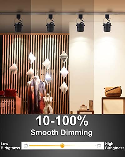 10W 4000K LED Track Lighting Heads Adjustable Dimmable for Kitchen Retail