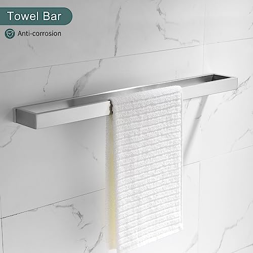 Sturdy Stainless Steel Towel Bar Set for the Bathroom