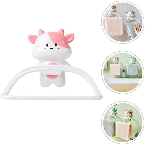 Cartoon Flat Ring Bathroom Towel Rack