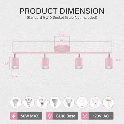 BoostYour Space with 4 LED Track Lights