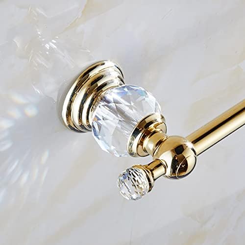 No Drill Towel Rail Space-Saving Brass Crystal Finish