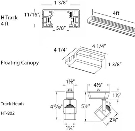 WAC Lighting - HT-802 Track Head Brushed Nickel
