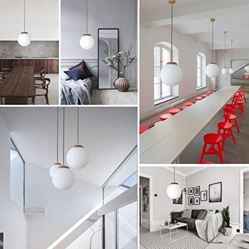 White Frosted Glass Pendant Light
