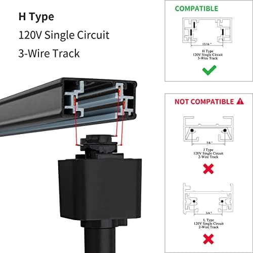 Mirrea 6 Pack LED Track Light Heads 24 3000K Warm White