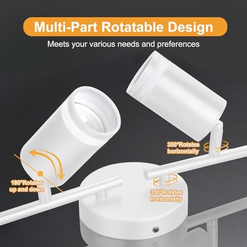 Modern LED Track Lighting Kit for Kitchen Home Office and More