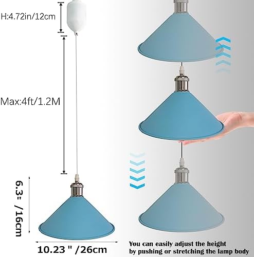 Adjustable Height Macaron Style Track Pendant Light