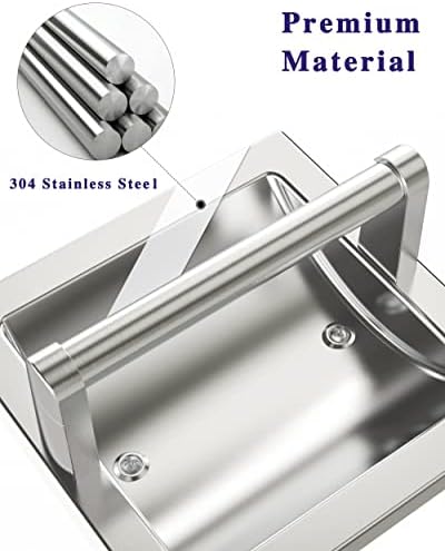 WZKALY Brushed Nickel Recessed Toilet Paper Holder