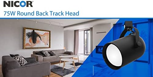 Nicor Adjustable Black Track Lighting Head