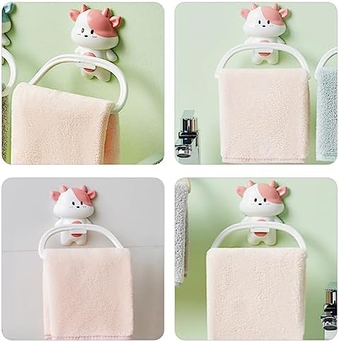 Cartoon Flat Ring Bathroom Towel Rack