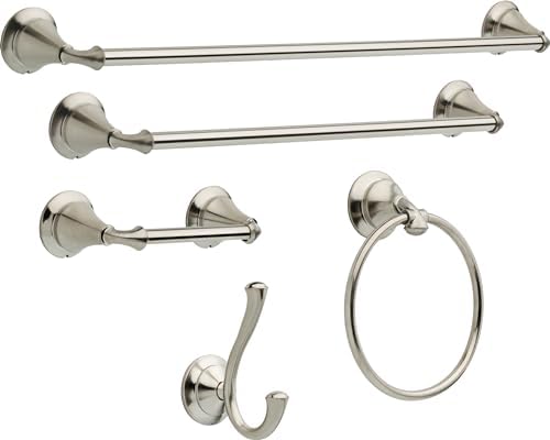Delta Faucet 79446-SS Linden Towel Ring Perfect Brilliance Stainless Steel