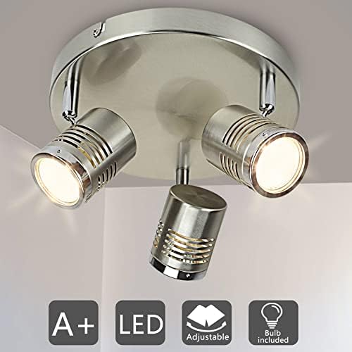 Industrial Lighting Kit 3-Light Track Ceiling Lighting